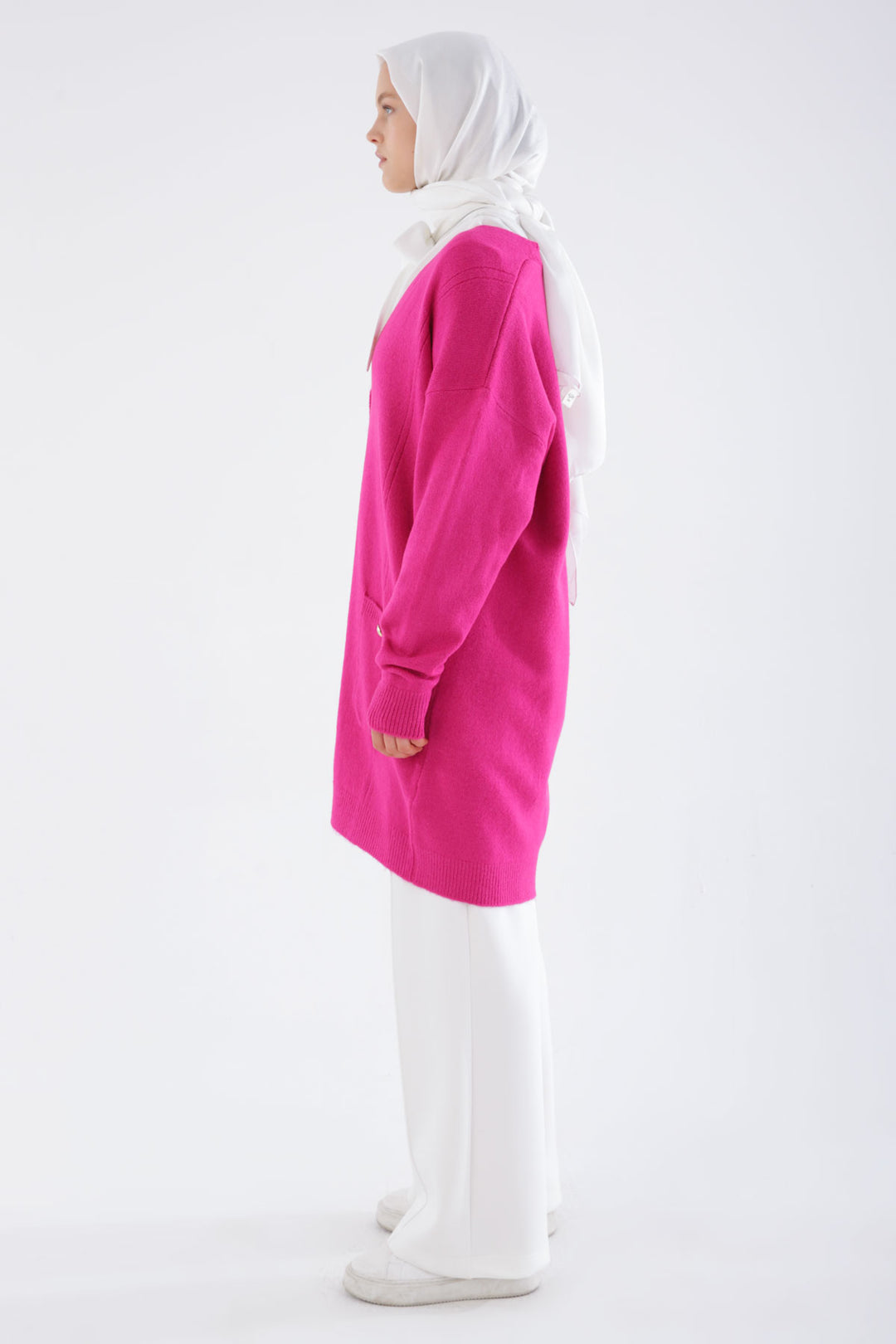 Tld Women Allday Fuchsia Coarder Kink Cardigan - évreux