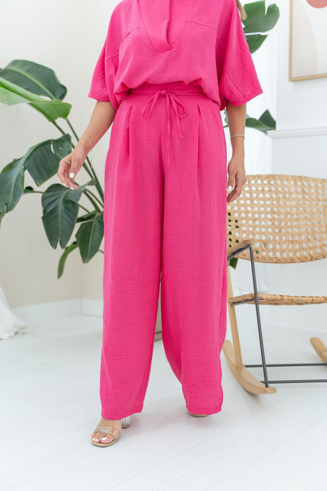 ELS V Neck Suit - Fuchsia - Cintalapa de Figueroa