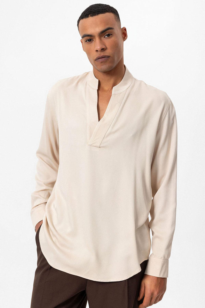 ANT V-Neck Long Sleeve Men's Shirt - Hutchinson