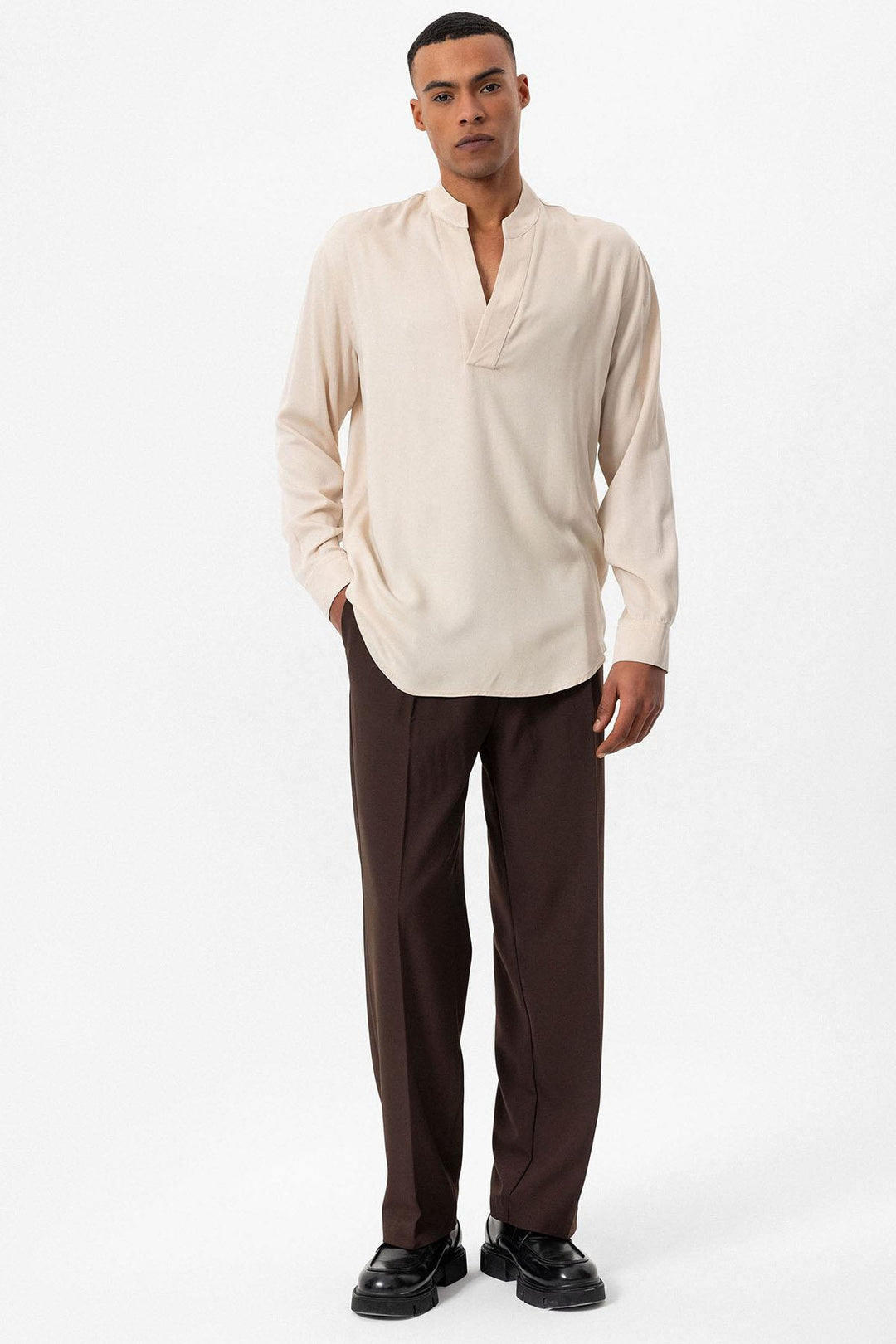 ANT V-Neck Long Sleeve Men's Shirt - Hutchinson