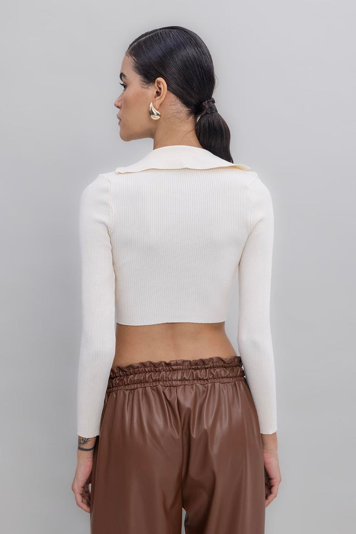 BSL Women Collared Crop Top - Kaufbeuren