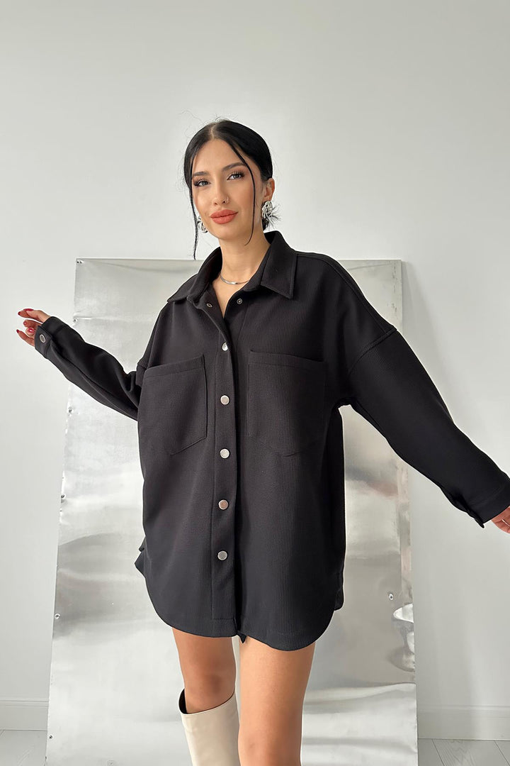 ELS Side Slit Shirt - Black - Worcester