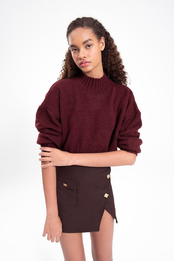 BSL Women Half roll-neck knitted sweater - Querétaro