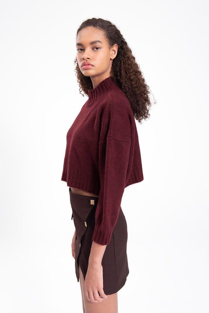 BSL Women Half roll-neck knitted sweater - Querétaro