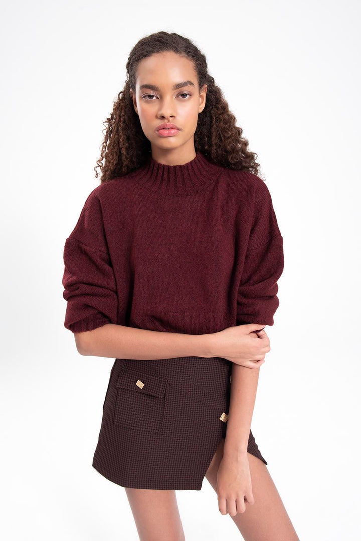 BSL Women Half roll-neck knitted sweater - Querétaro