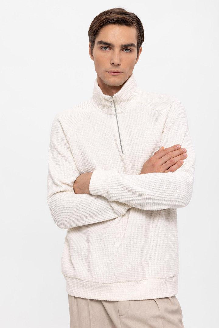 ANT Half Zipper High Collar Men's Sweater - Salisbury