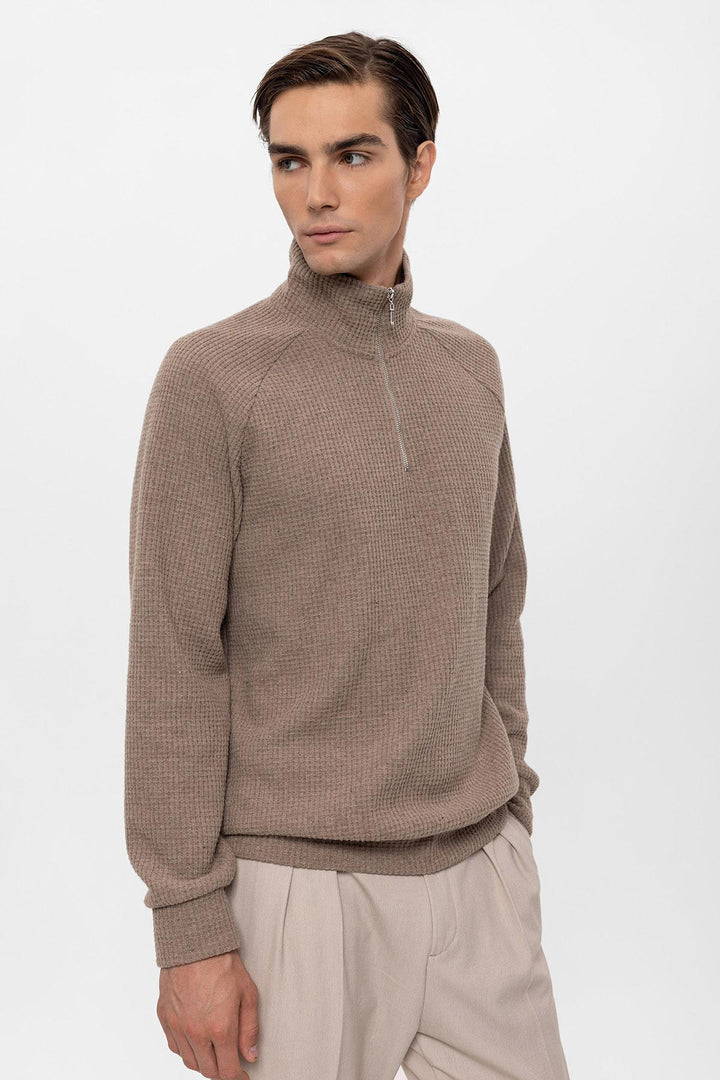 ANT Half Zipper High Collar Men's Sweater - Murfreesboro