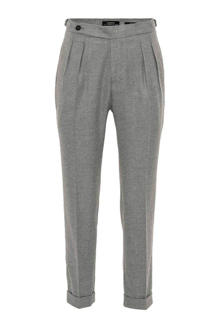 ANT High Waist Double Pleated Men's Trousers - Ontario