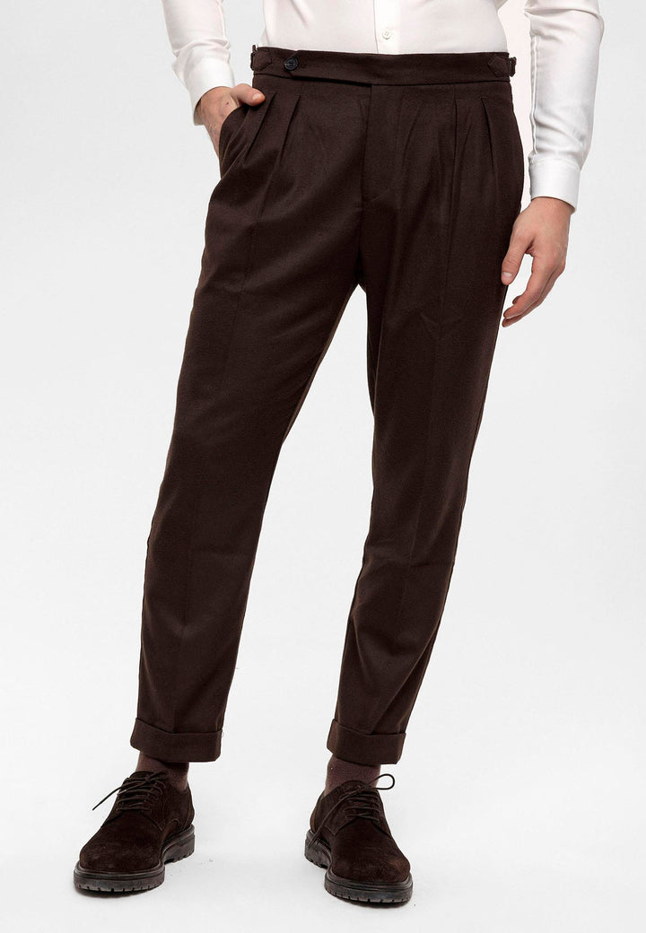 ANT High Waist Double Pleated Men's Trousers - Portugalete