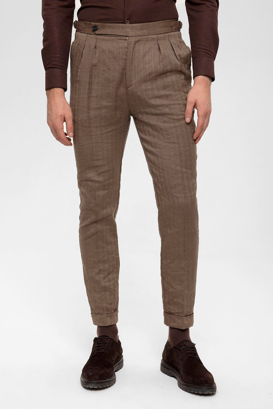 ANT High Waist Double Pleated Men's Trousers - Ciudad de Ceuta