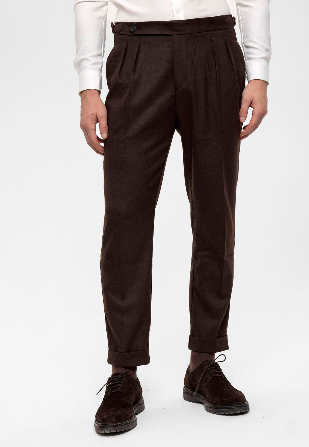 ANT High Waist Double Pleated Men's Trousers - Portugalete