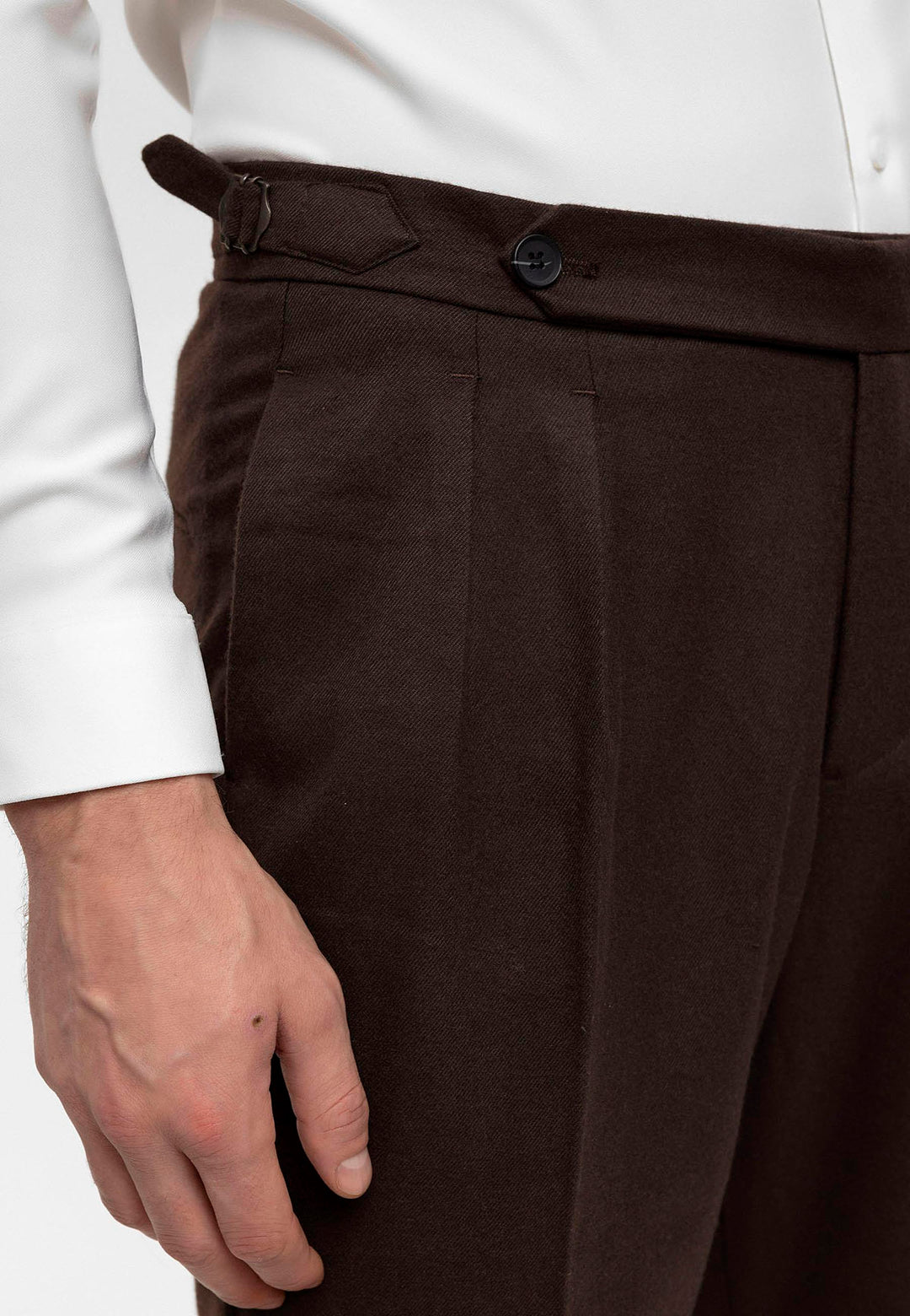 ANT High Waist Double Pleated Men's Trousers - Portugalete