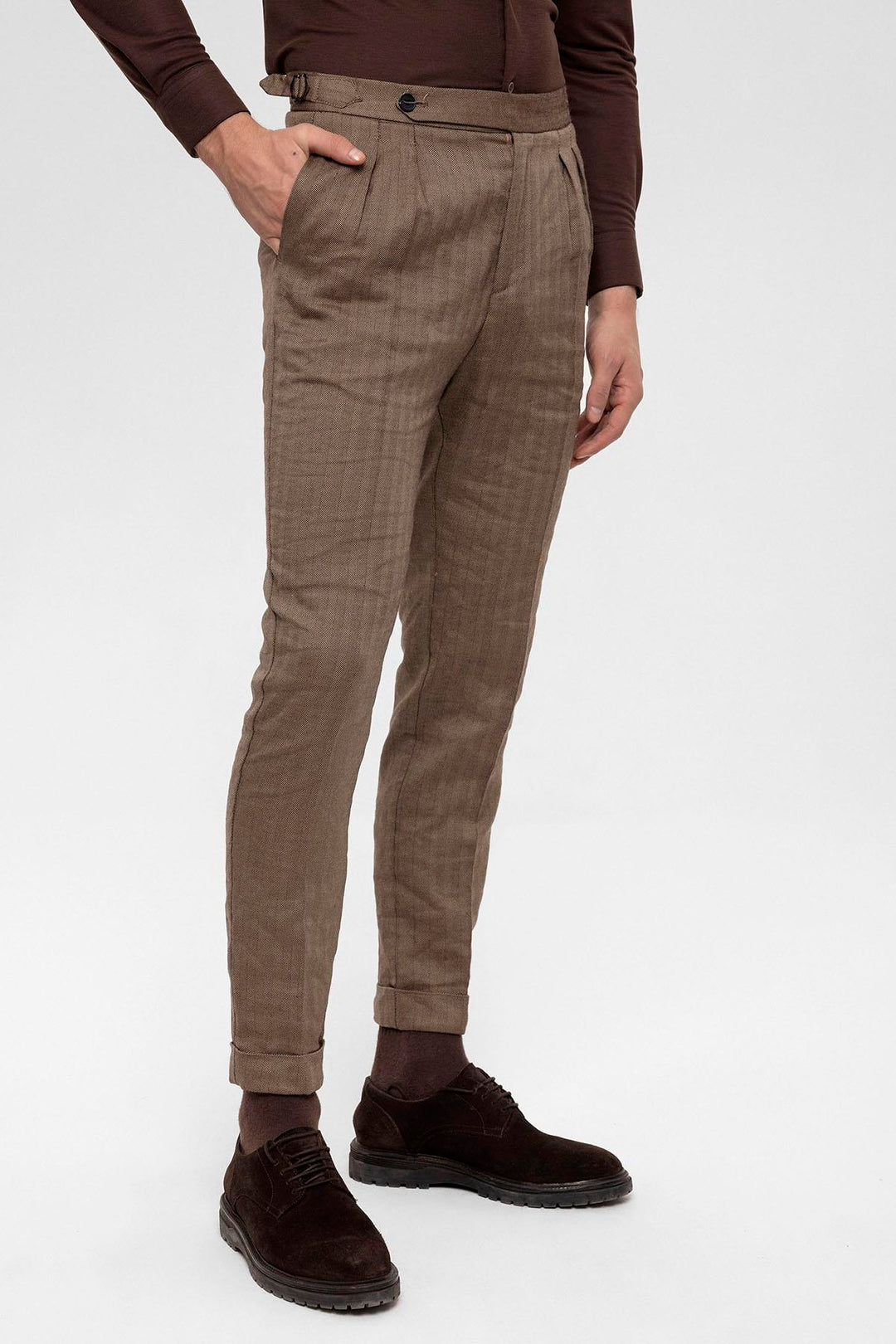 ANT High Waist Double Pleated Men's Trousers - Ciudad de Ceuta