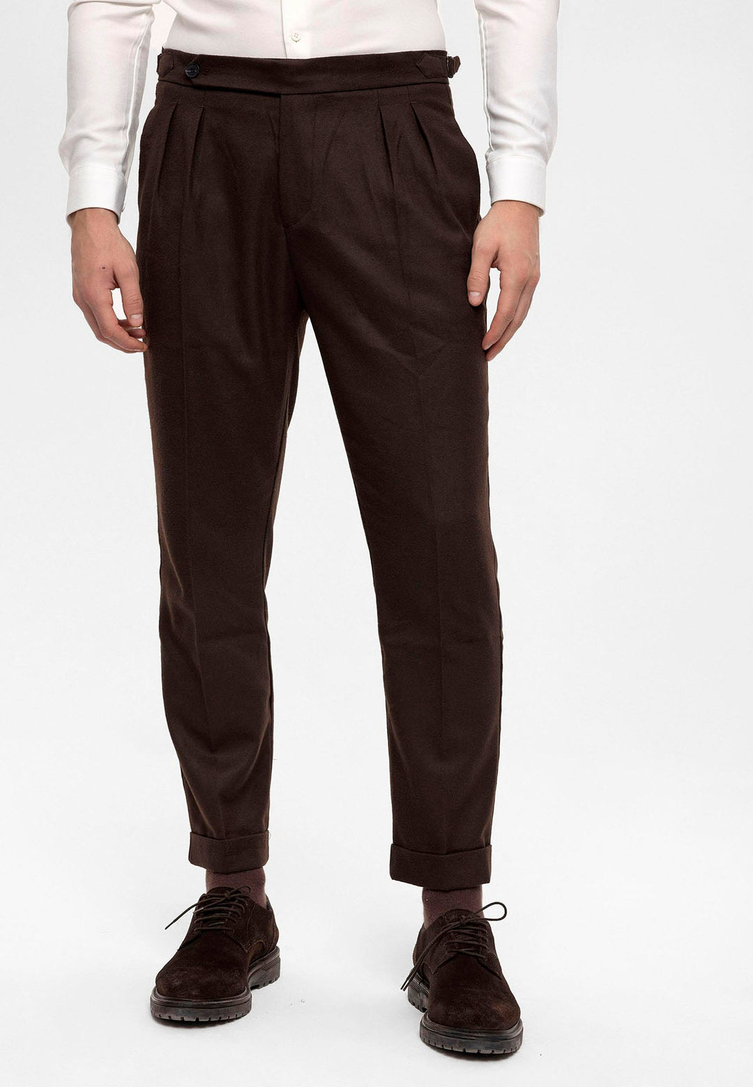 ANT High Waist Double Pleated Men's Trousers - Portugalete