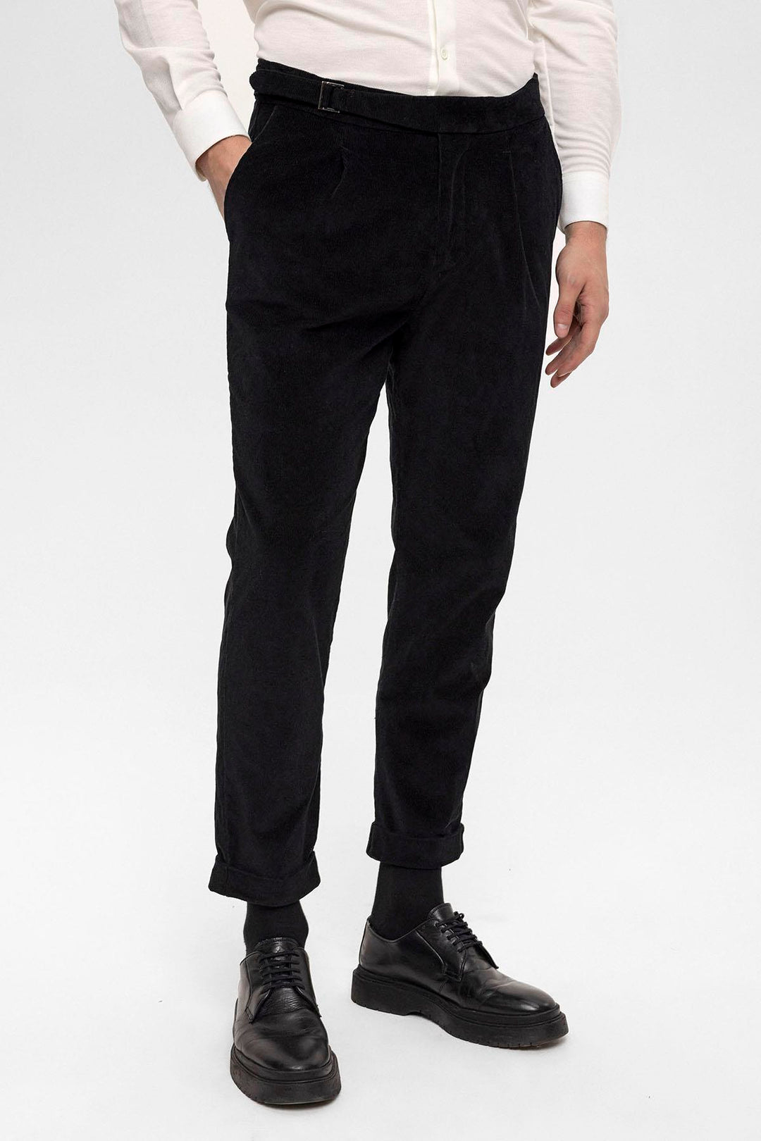 ANT High Waist Double Leg Velvet Men's Trousers - Straubing