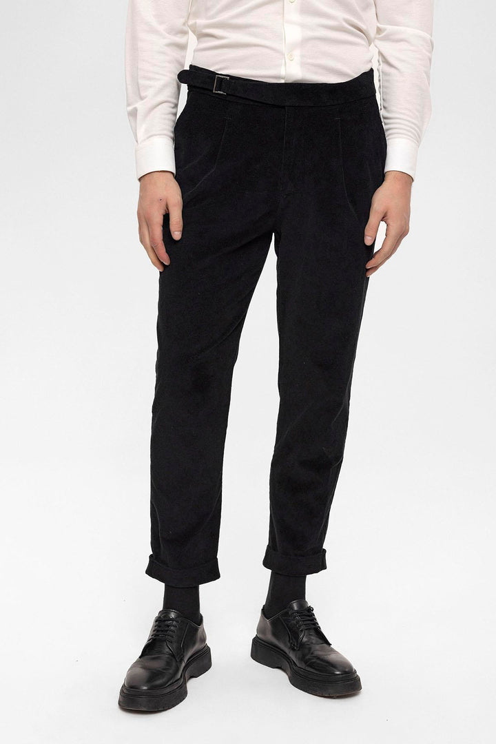 ANT High Waist Double Leg Velvet Men's Trousers - Straubing