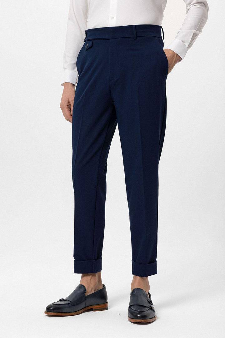 ANT High Waist Button Closure Men's Trousers - Nottingham