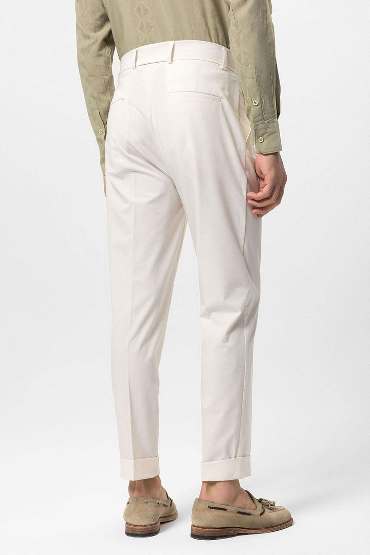 ANT High Waist Button Closure Men's Trousers - Mönchengladbach