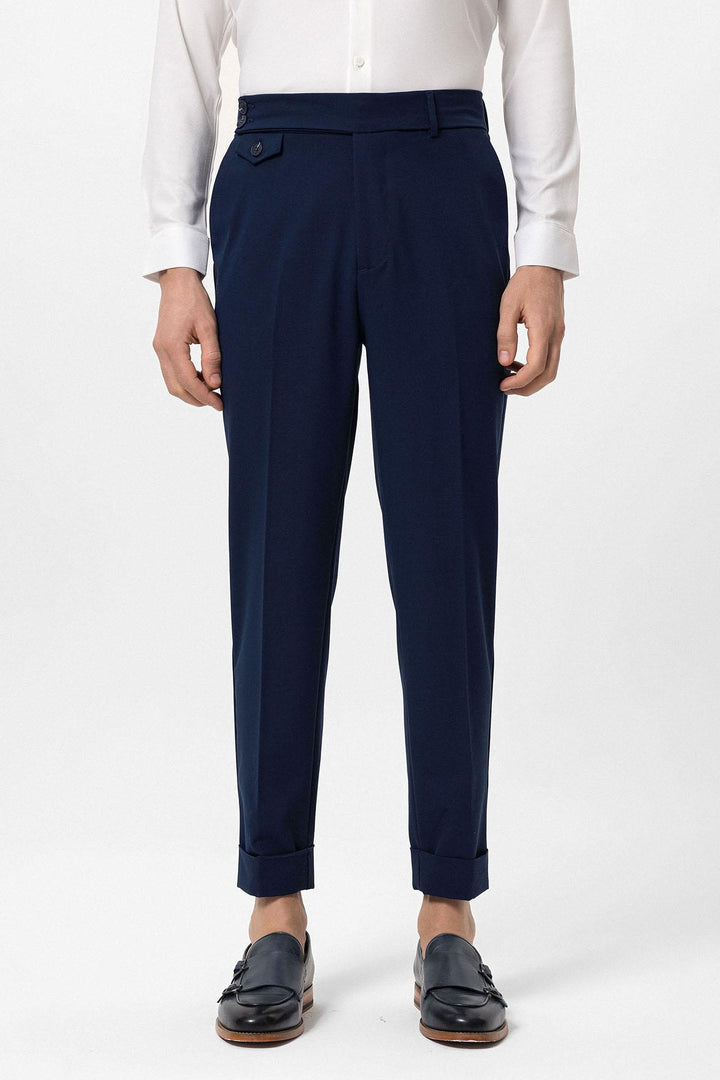 ANT High Waist Button Closure Men's Trousers - Nottingham