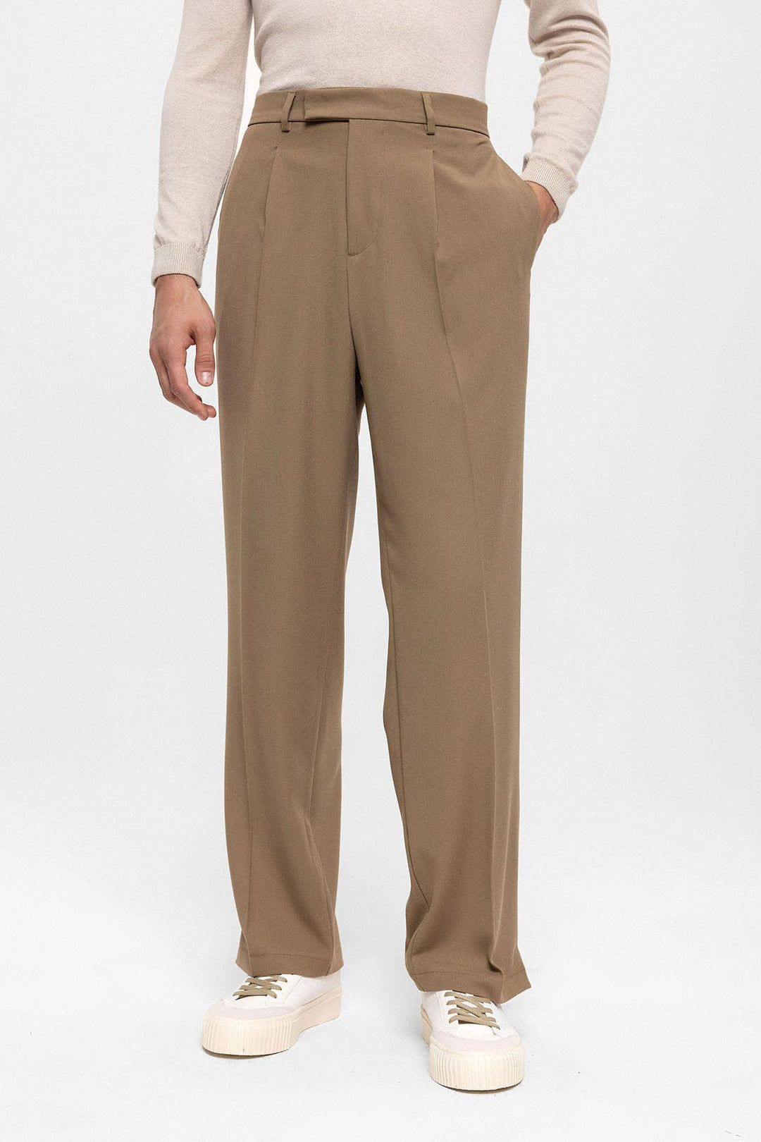 ANT High Waist Zippered Men's Trousers - Bobigny