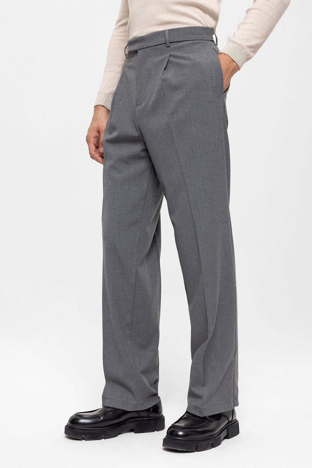 ANT High Waist Zippered Men's Trousers - Woking