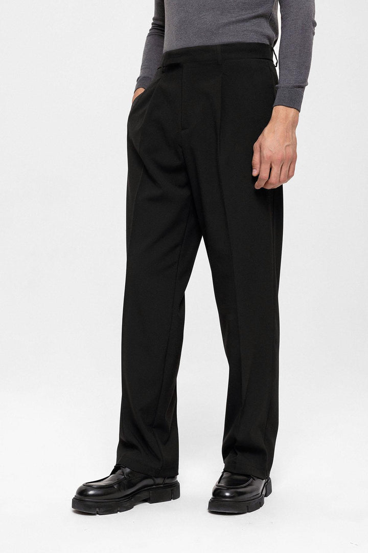 ANT High Waist Zippered Men's Trousers - Casper