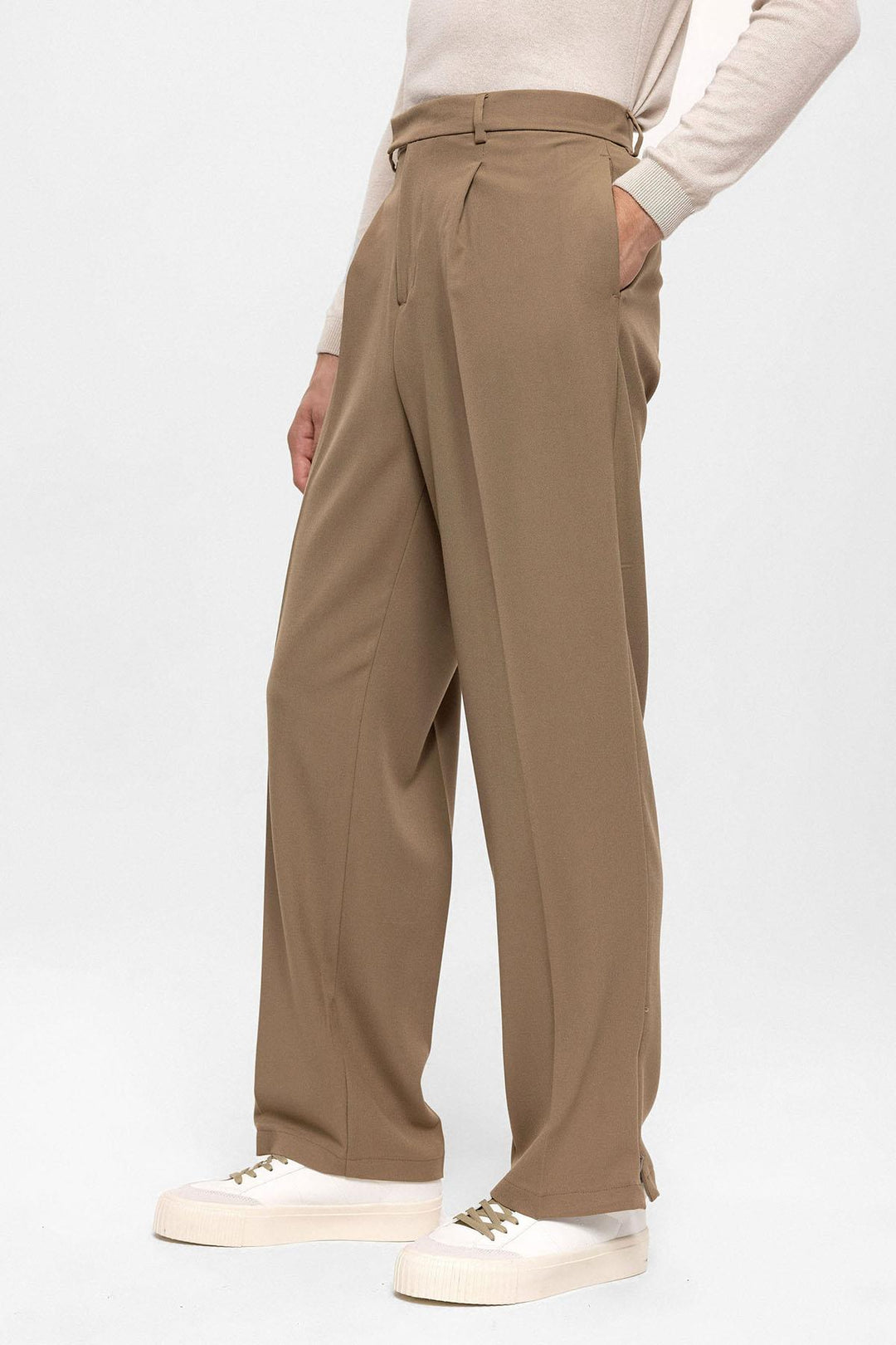 ANT High Waist Zippered Men's Trousers - Bobigny