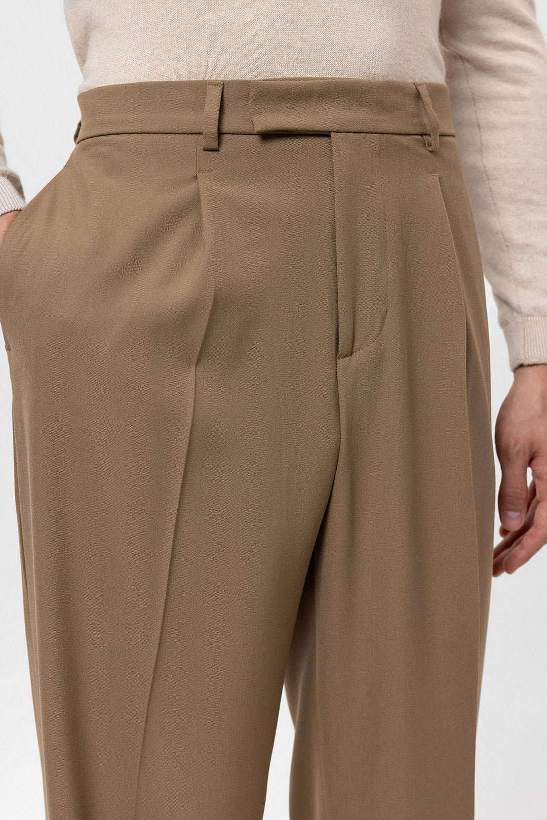 ANT High Waist Zippered Men's Trousers - Bobigny