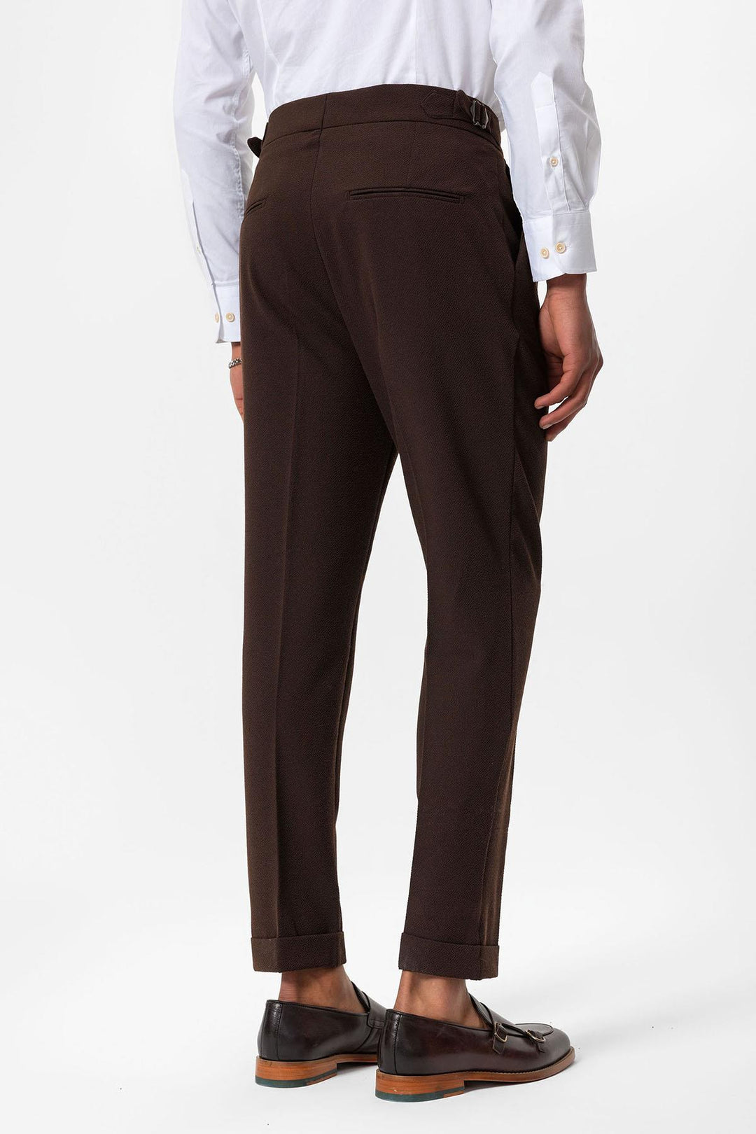 ANT High Waist Pleated Textured Men's Trousers - Beckum