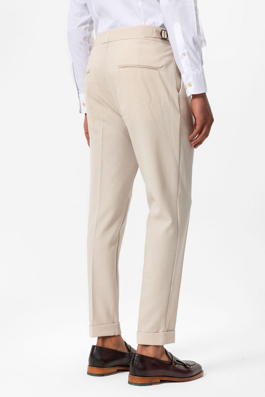 ANT High Waist Pleated Textured Men's Trousers - Sesto San Giovanni