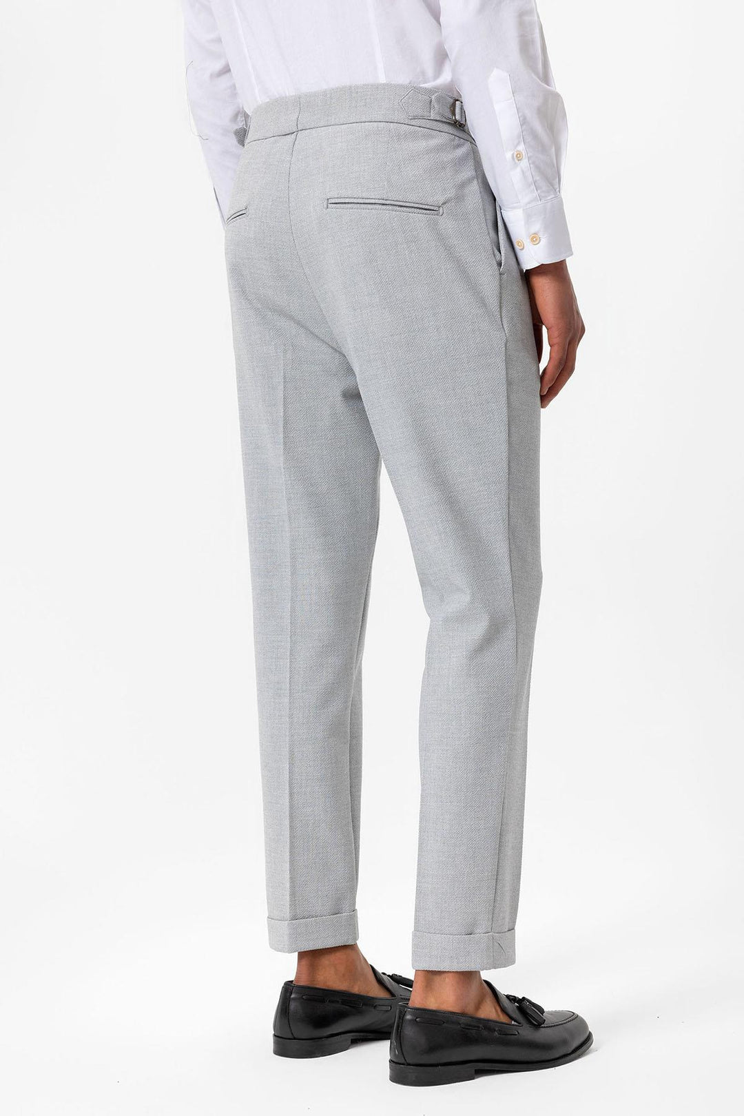 ANT High Waist Pleated Textured Men's Trousers - Frankenthal