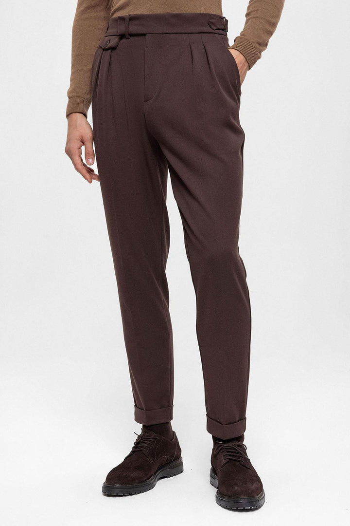 ANT High Waist Pleated Men's Trousers - Kent