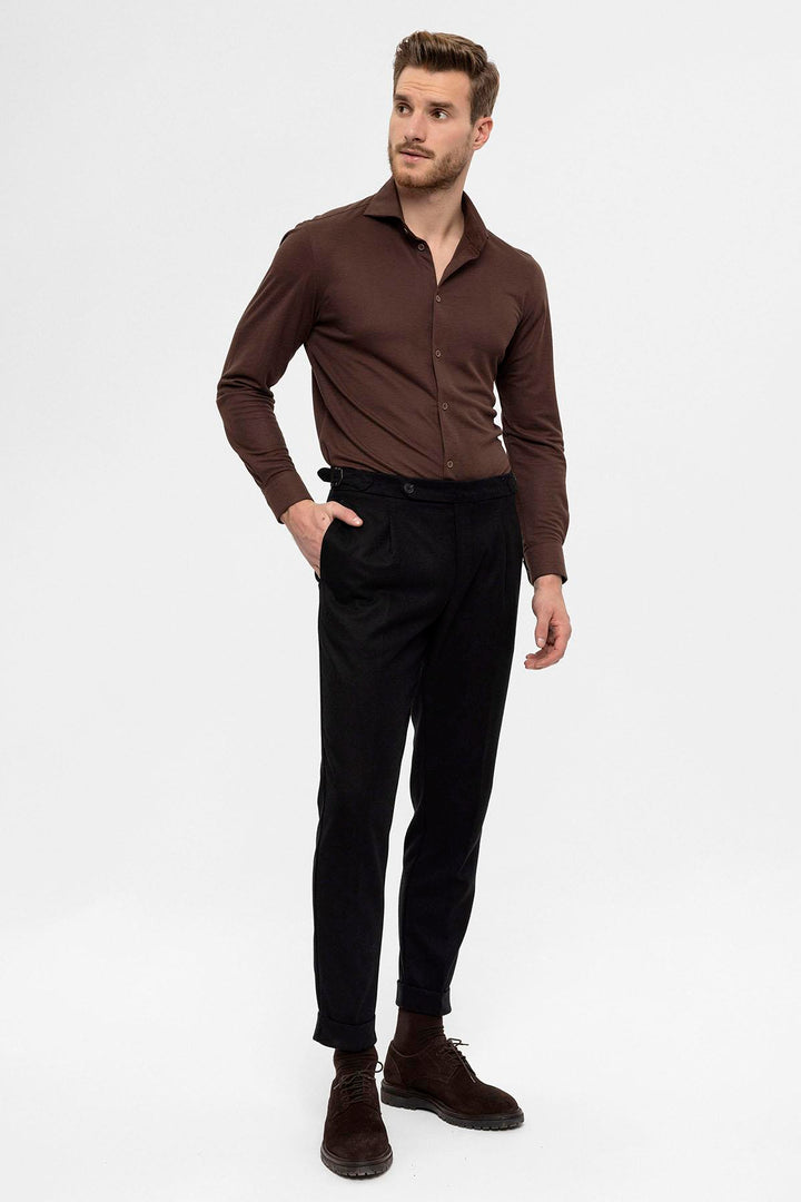 ANT High Waist Pleated Men's Trousers - Dülmen