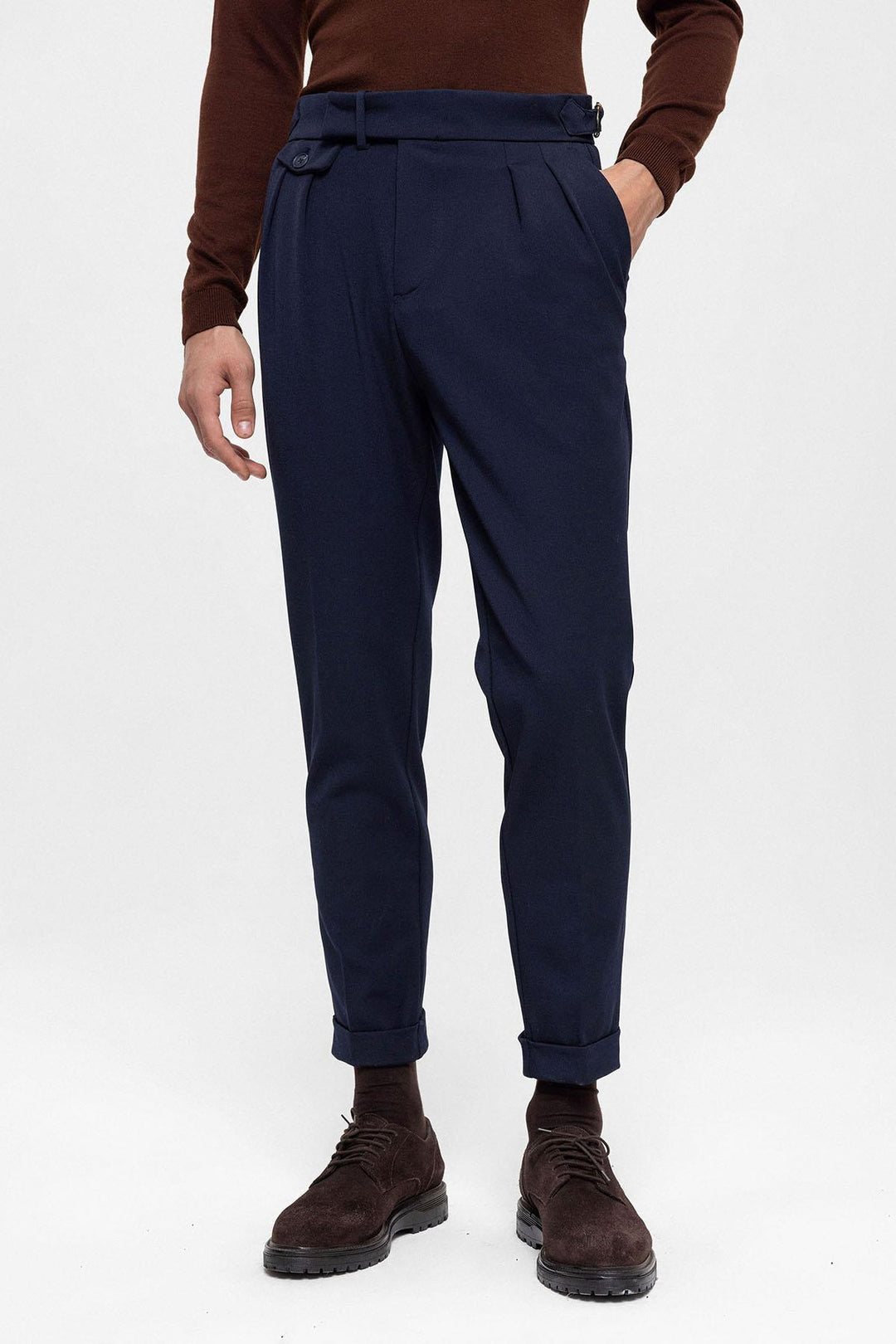 ANT High Waist Pleated Men's Trousers - London