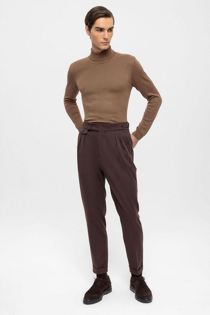 ANT High Waist Pleated Men's Trousers - Kent