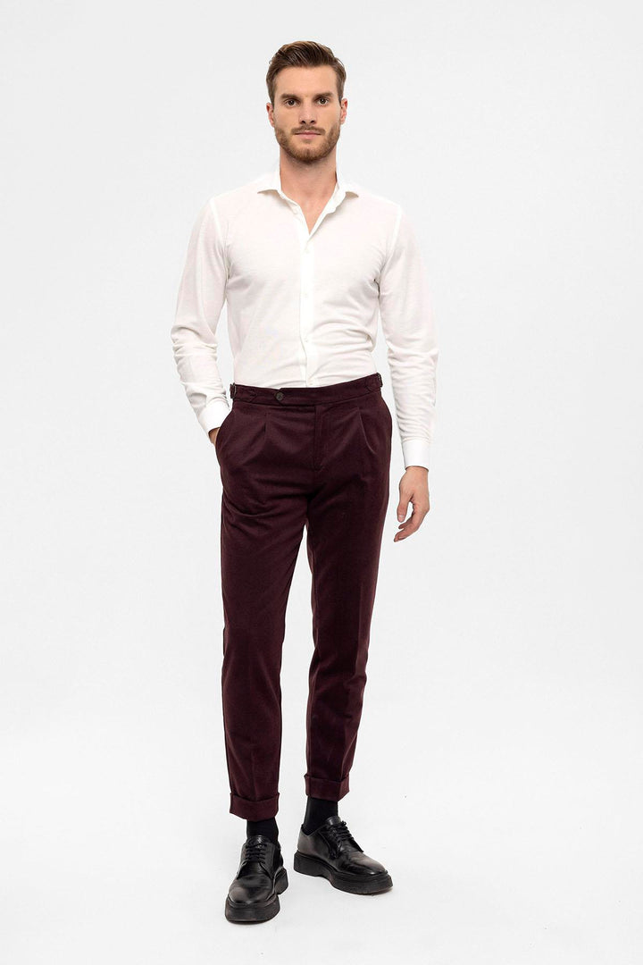 ANT High Waist Pleated Men's Trousers - Davie