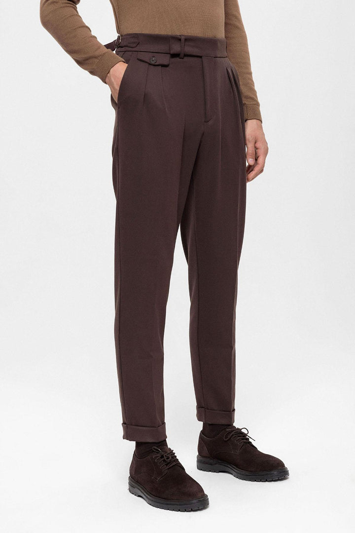 ANT High Waist Pleated Men's Trousers - Kent