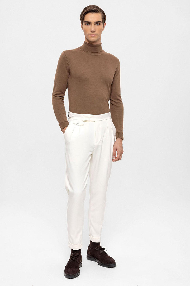 ANT High Waist Pleated Men's Trousers - Passau