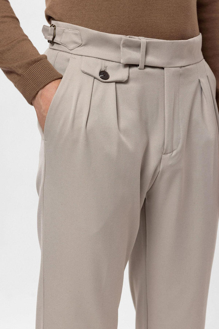 ANT High Waist Pleated Men's Trousers - Aubervilliers