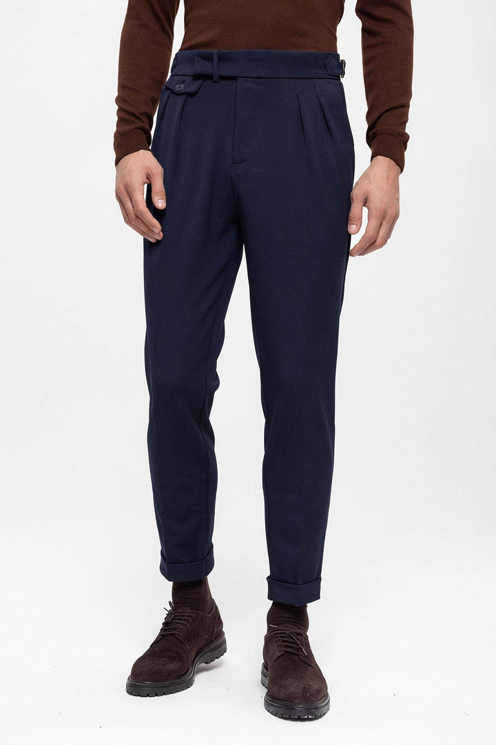 ANT High Waist Pleated Men's Trousers - London