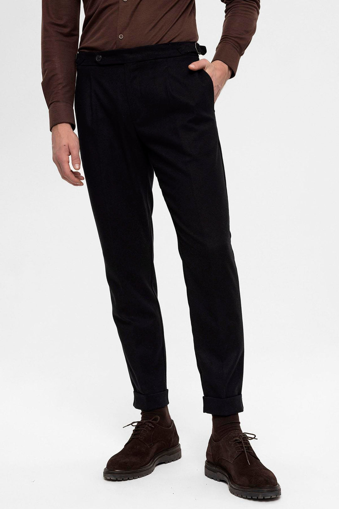 ANT High Waist Pleated Men's Trousers - Dülmen