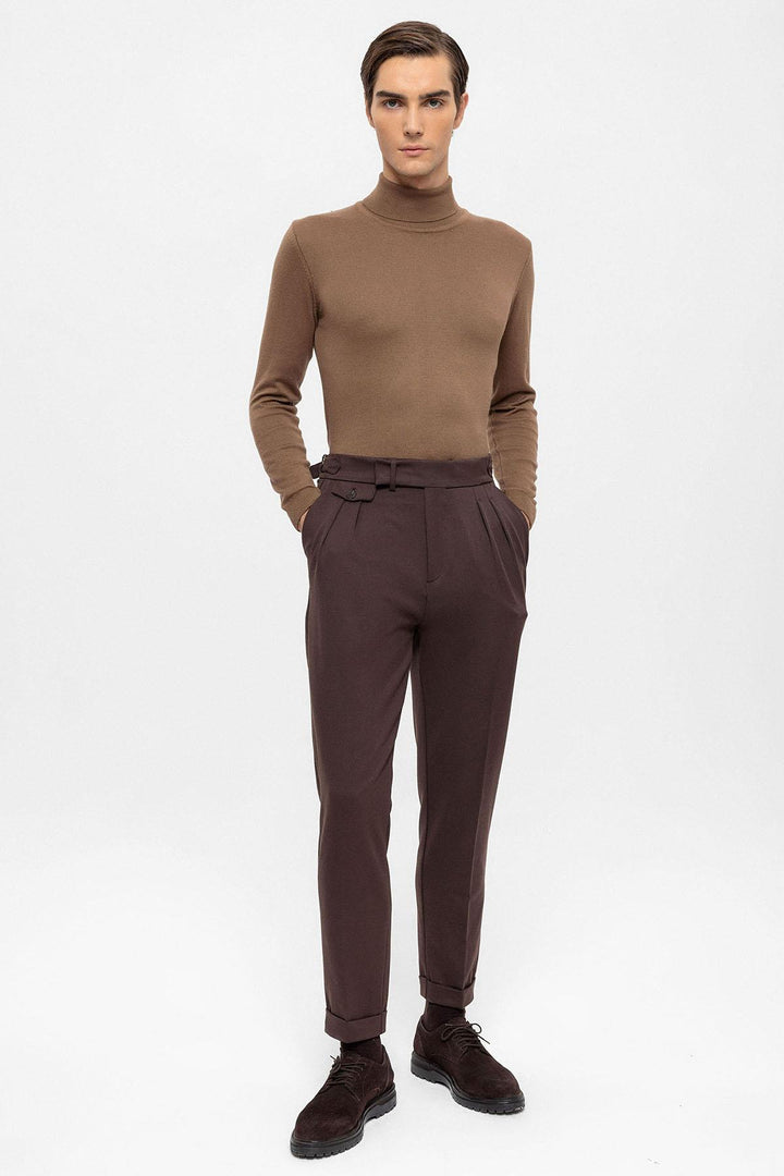 ANT High Waist Pleated Men's Trousers - Kent