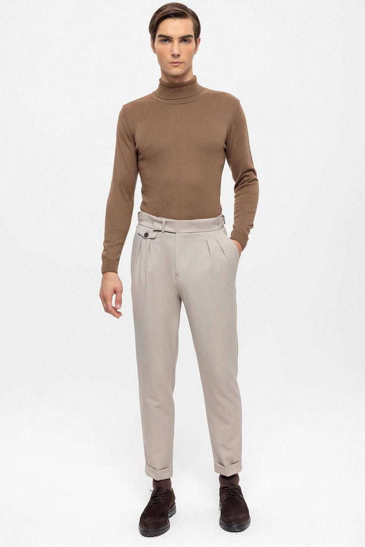 ANT High Waist Pleated Men's Trousers - Aubervilliers