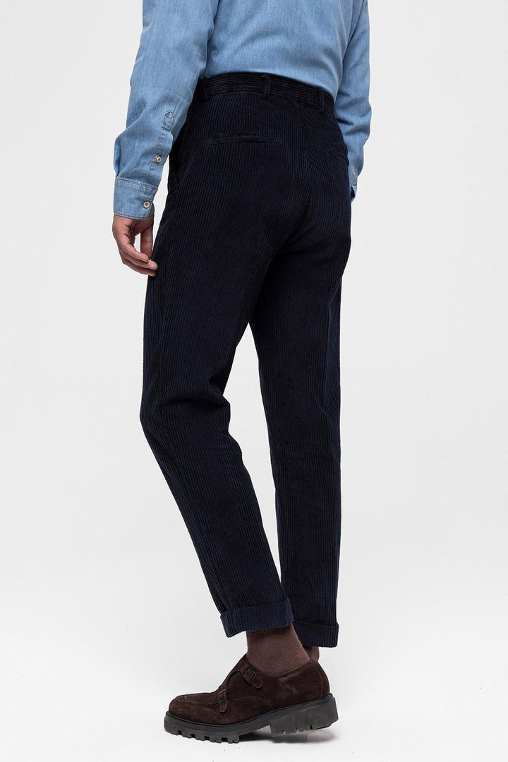 ANT High Waist Pleated Velvet Men's Trousers - Vilvoorde