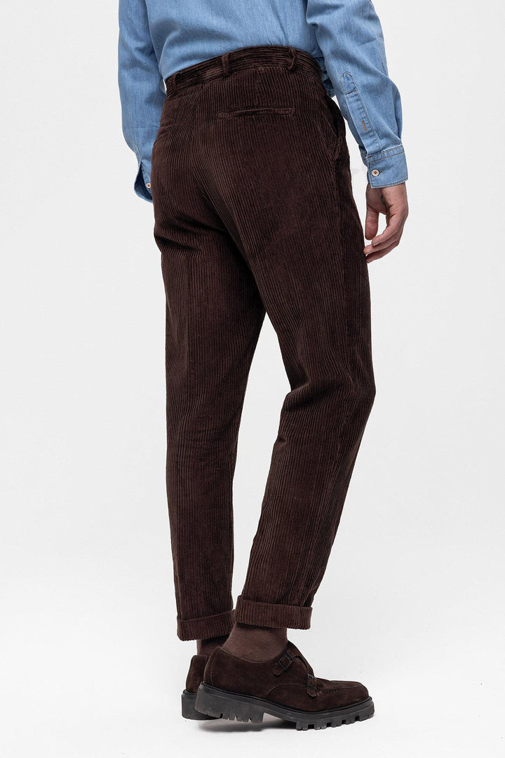 ANT High Waist Pleated Velvet Men's Trousers - Torrejón de Ardoz