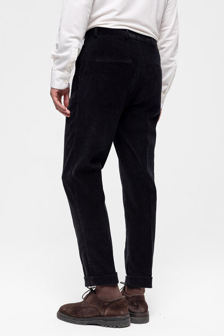 ANT High Waist Pleated Velvet Men's Trousers - San Bruno