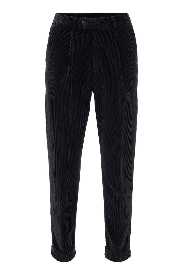 ANT High Waist Pleated Velvet Men's Trousers - San Bruno