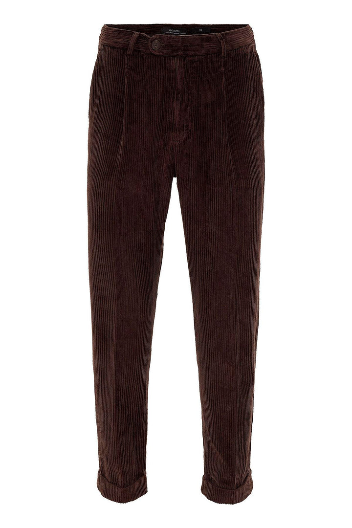 ANT High Waist Pleated Velvet Men's Trousers - Torrejón de Ardoz