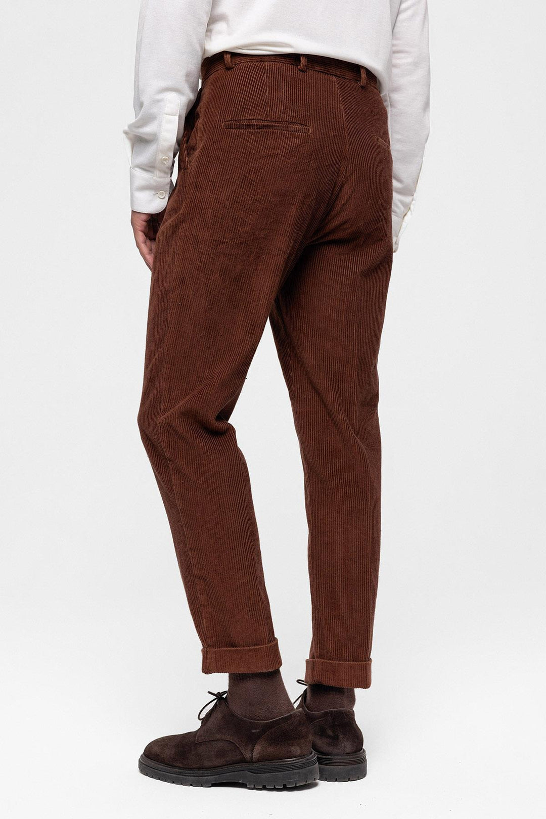 ANT High Waist Pleated Velvet Men's Trousers - Aguadilla