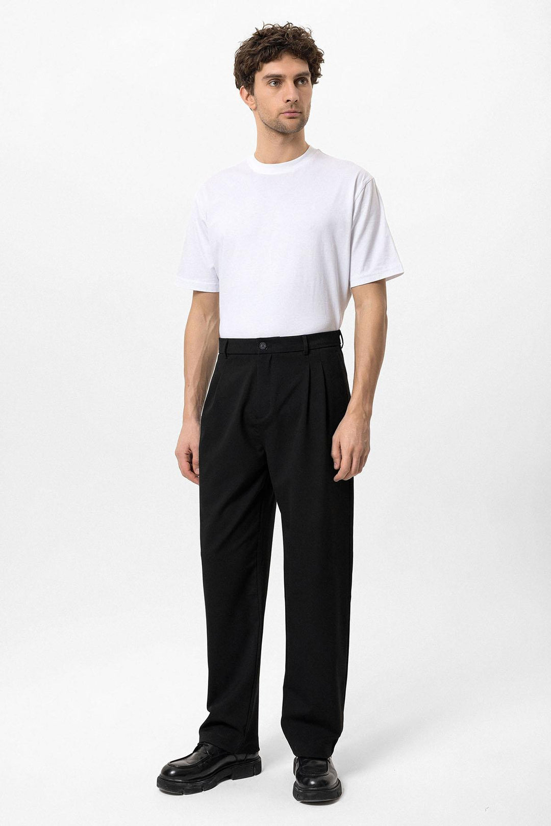 ANT High Waist Pleated Comfortable Fit Men's Trousers - Jackson